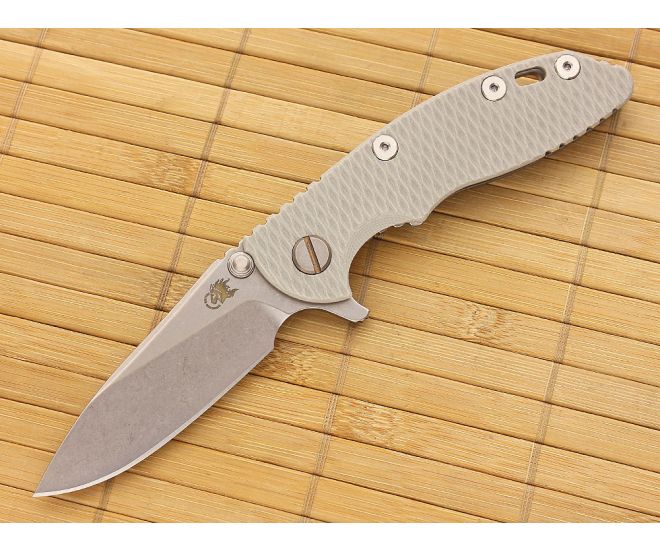 Hinderer Knives XM-18 3" Gray Slicer Flipper - HK-XM-18GRY-3SLF