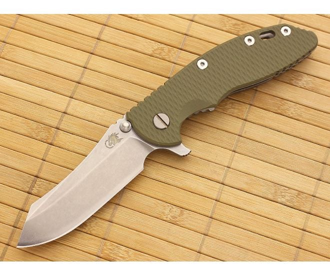 Hinderer Knives XM-18 3.5" OD Green Skinner Flipper - HK-XM18-35-010