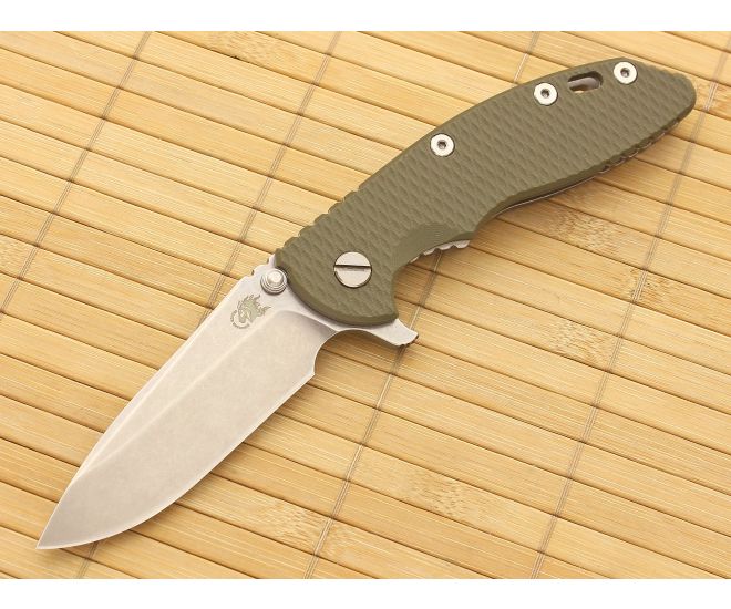 Hinderer Knives XM-18 3.5" Olive Drab Spear Point Flipper S35VN - HK-XM-18OD-35SRF-S35VN