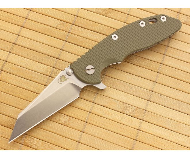 Hinderer Knives XM-18 3.5" Olive Drab Wharncliffe Flipper 20CV - HK-XM-18OD-35WF-20CV