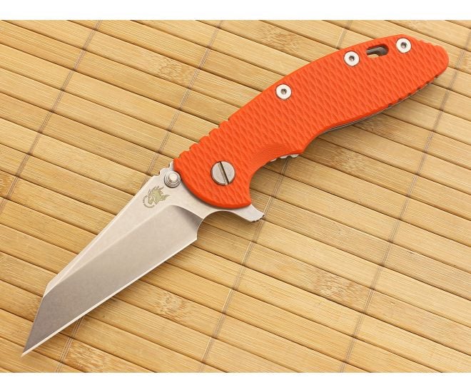Hinderer Knives XM-18 3.5" Orange G10 Wharncliffe Flipper 20CV - HK-XM-18ORG-35WF-20CV