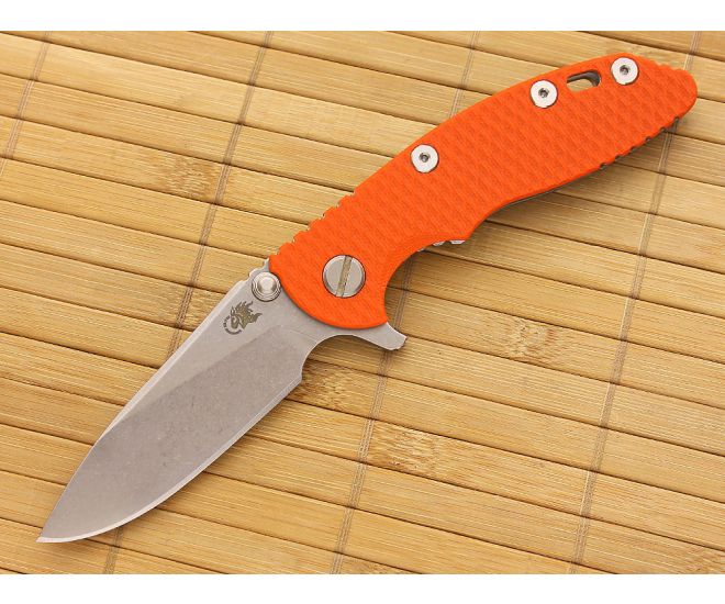 Hinderer Knives XM-18 3" Orange Slicer Flipper - HK-XM-18ORG-3SLF