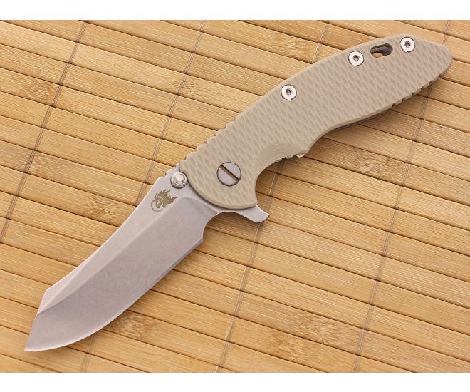 Hinderer Knives XM-18 3.5" Sand Skinner Flipper - HK-XM-18SND-35SKF