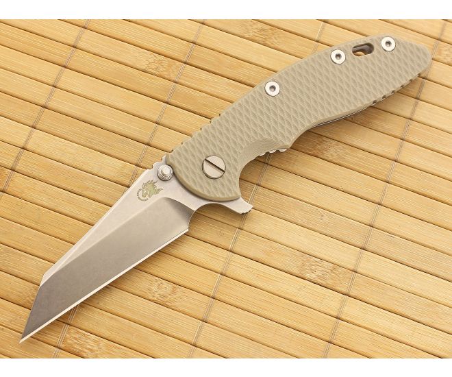 Hinderer Knives XM-18 3.5" Sand G10 Wharncliffe Flipper 20CV - HK-XM-18SND-35WF-20CV