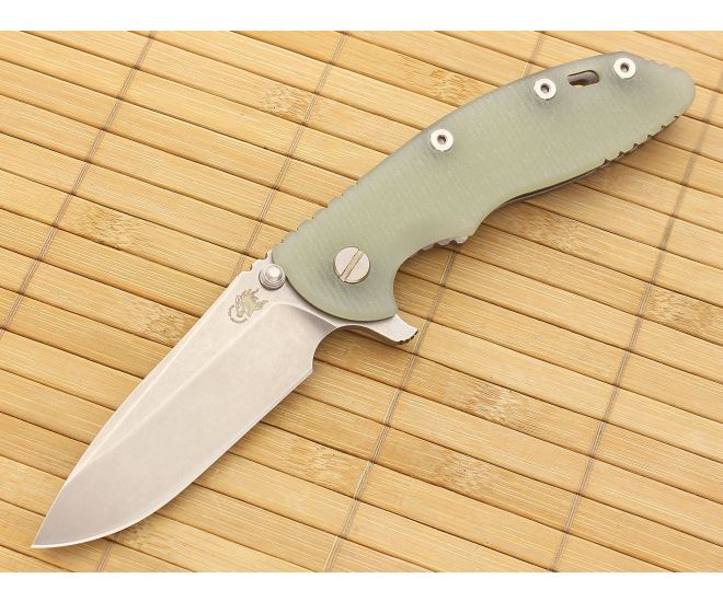 Hinderer Knives XM-18 3.5" Translucent Spear Point Flipper CPM-20CV - HK-XM-18TG-35SRF