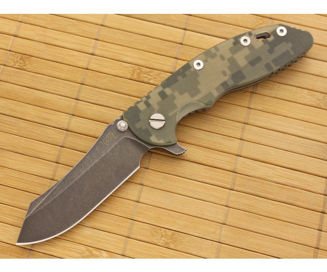 Hinderer Knives XM-18 3.5" DLC Skinner Flipper Camo Working Finish Frame - HK-XM18-35-040