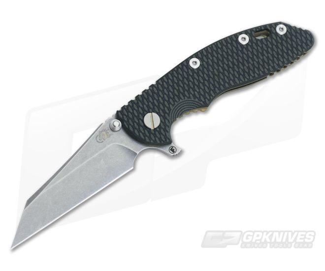 Hinderer Knives XM-18 3.5" Black-OD Fatty Wharncliffe Battle Bronze Frame - HK-XM18-35-FAT25