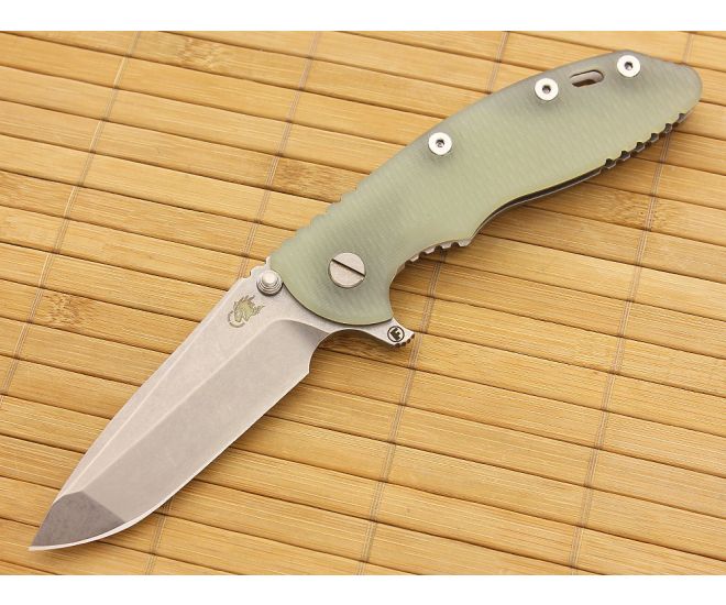 Hinderer Knives XM-18 3.5" Fatty Spanto Flipper Translucent - HK-XM18-35-FAT6
