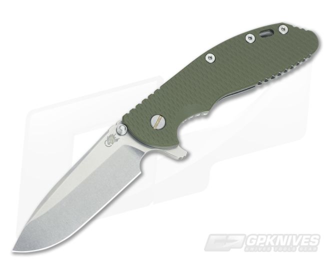 Hinderer Knives XM-24 Spear Point Flipper OD Green G10 - HK-XM24-015