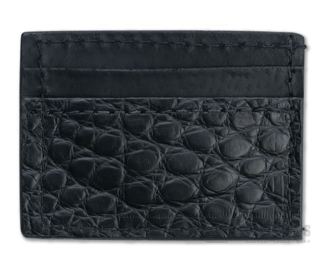 Yoder Leather Company Black Alligator Clip Wallet - YLC-009