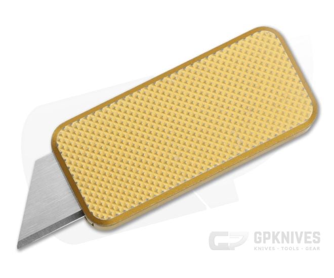 Rivery Manufacturing Zero OTF Utility Knurled Pattern Worn Gold - RIV-ZERO-M-OTF-K-6061-WORN-GOLD