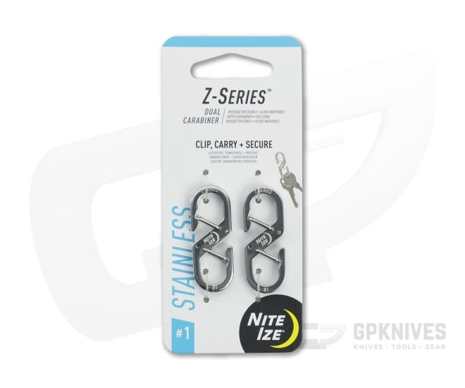 Nite Ize Z-Series #1 Carabiner (2-Pack) - NI-ZS1-11-2R6