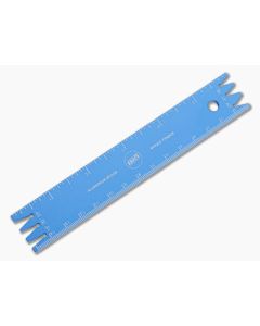 Knafs Blue Aluminum Ruler Knife Angle Finder 00149