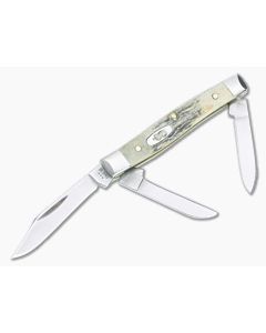 Case Small Stockman India Stag Bone 00178