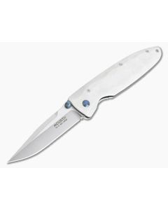 MCusta Classic Wave Satin VG10 Corian Liner Lock Folder 19V