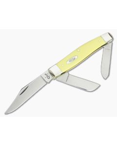 Case Large Stockman Yellow Handle Carbon Steel 00203