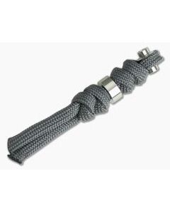 Chris Reeve Small Inkosi Charcoal Lanyard with Silver Bead