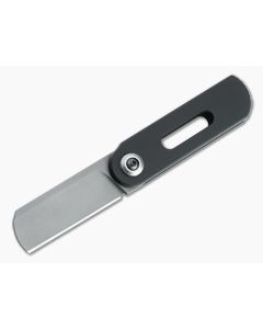 D Rocket Design OvalMoon Blasted AEB-L Smooth Black Cerakote Aluminum Swivel Folder 0069