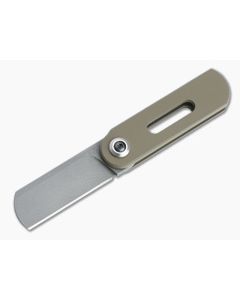 D Rocket Design OvalMoon Blasted AEB-L Smooth FDE Cerakote Aluminum Swivel Folder 0071