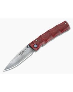 MCusta Take Series Stamina Wood San Mai Damascus VG10 Liner Lock Folder 0075D