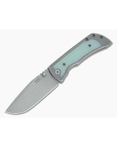 McNees Knives Mac 2 3.5" (GEN 2) Jade G10 Inlay Drop Point