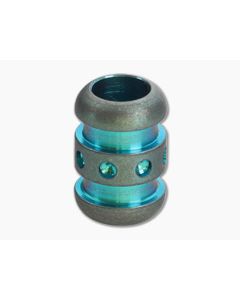 Ti Survival Titanium Lanyard Bead Droid Stonewashed Green Anodized