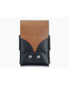Willow Craft Goods Slim Swaddle Leather Wallet Black And Bourbon Colorway WCG-01