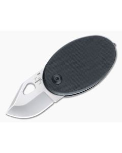 Boker Plus L'Egg Satin D2 Black G10 Folding Neck Knife 01BO198