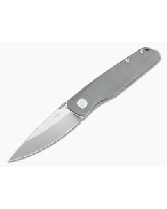 Boker Plus X Poltergeist Works Connector Satin S35VN Titanium Frame Lock Folder 01BO353