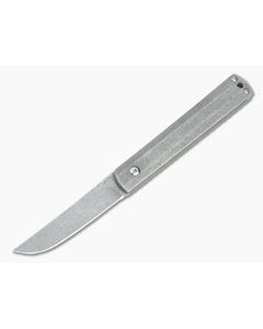Boker Plus Wasabi Damascus Stonewashed Titanium Slip Joint Top Flipper 01BO634DAM