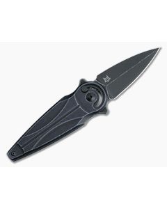 Fox/Anarcnide Saturn Left Handed Radius Lock Black Stonewashed N690Co Aluminum Folder 01FX940