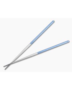 Foltsum 2-Piece Titanium Chopsticks Blue Satin