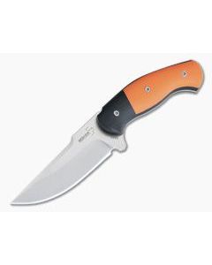 Boker Plus Micro Alligator 440C Orange & Black G10 Fixed Blade Hunting Knife 02BO043