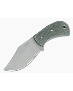 Boker Plus Mad Man Souville Dark Stonewashed D2 Green Micarta Compact Fixed Blade 02BO052