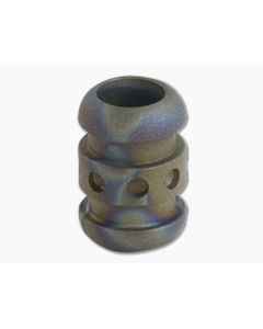 Ti Survival Titanium Lanyard Bead Droid Sandblasted Random Flame Anodized