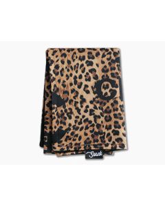 SwankHanks Chanel Leopard Print Nylon and Microsuede Hank
