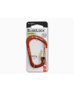 Nite Ize SlideLock Carabiner Aluminum #4 Orange