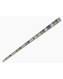 Ti Survival Titanium Toothpick Flame Anodized Rings