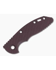 Hinderer Knives XM-18 3" Textured Burgundy Canvas Micarta Handle Scale 0787