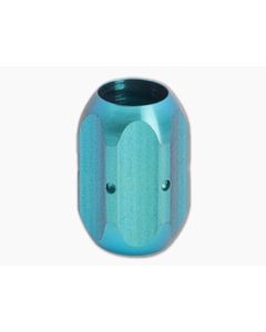 Ti Survival Titanium Lanyard Bead Hex Green Anodized 080