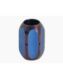 Ti Survival Titanium Lanyard Bead Hex Blue/Purple Anodized 082