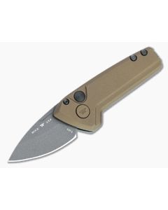 Buck Mini Deploy Automatic Tungsten Gray 154CM Burnt Bronze Aluminum Folder 0839BRS1
