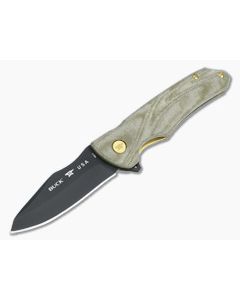 Buck Legacy Sprint Ops Pro Green Micarta 