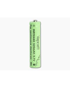 Vapcell 10440 Button Top Rechargeable 320mAh 3.7V High-Drain 3A Unprotected Lithium Ion (Li-ion) Battery
