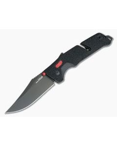 SOG Trident AT Black & Red Plain PVD D2 Black GRN AT-XR Lock Assisted Folder 11-12-01-57