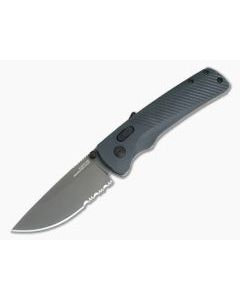 SOG Flash AT Urban Grey Serrated PVD D2 AT-XR Lock Assisted Folder 11-18-06-57