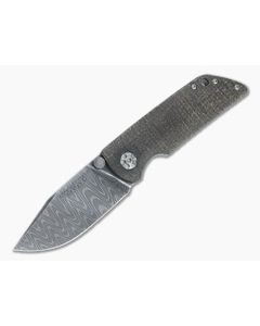 Boker Solingen M4 Sherman Tank Damascus Jute Micarta Frame Lock Folder 110662DAM