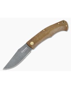 Boker Solingen Durand Boxer EDC Brown Burlap Micarta M390 Slip Joint Folder 111029