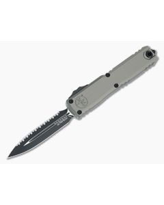 Microtech Ultratech ZBP D/E Natural Clear Full Serrated