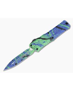 Microtech Combat Troodon D/E Gen III Green Mamba Splatter